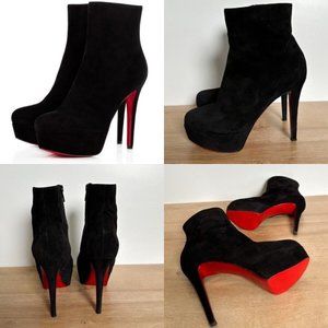 red bottoms booties